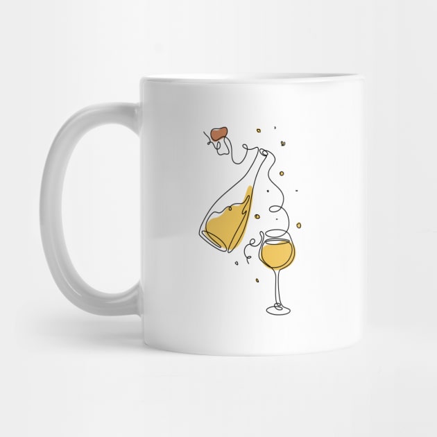 Line art style illustration of alcoholic drink by DanielK